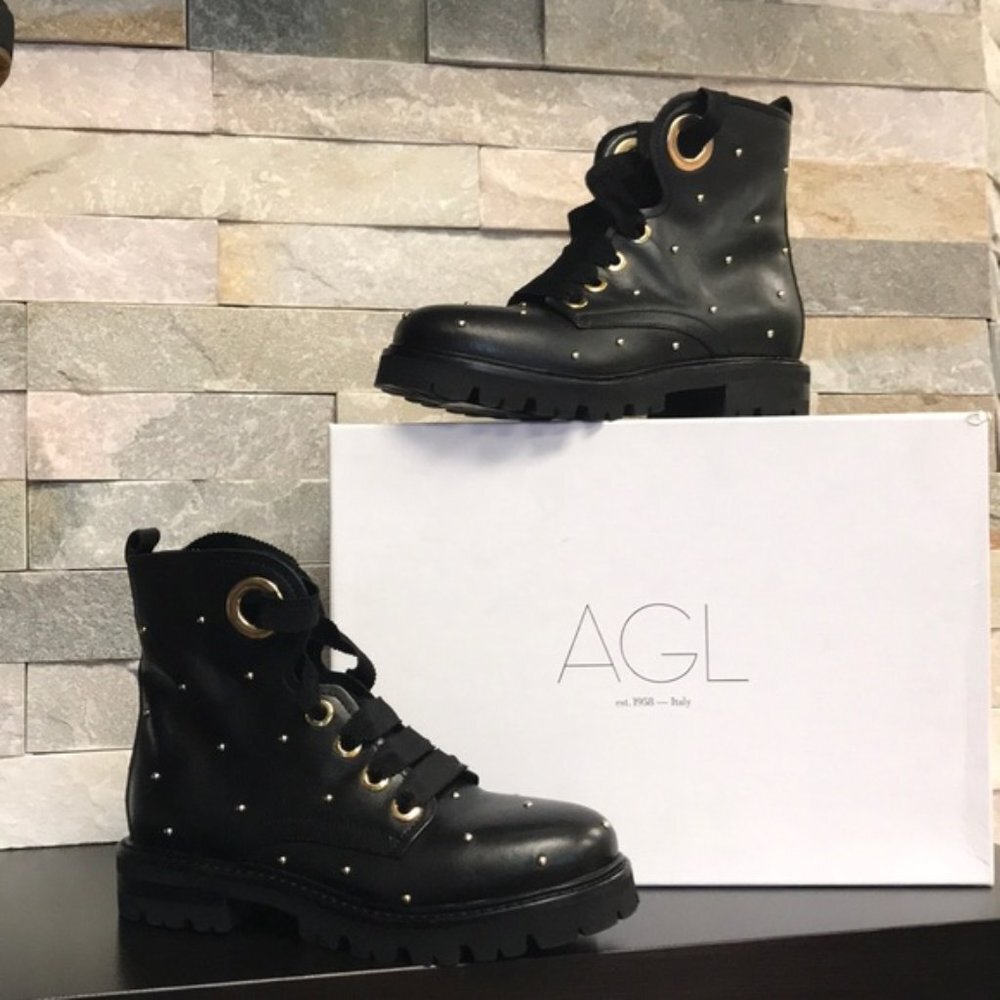 AGL Studded Combat Boot - Picture 11 of 11